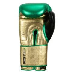 WBC By TITLE Boxing Green Belt Training Gloves 1.0 -Sports Boxing WGBTG GN GD BK 4