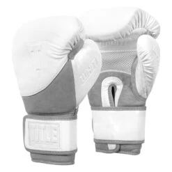 TITLE White Boxing Training/Sparring Gloves 8 TITLE White Boxing Training/Sparring Gloves -Sports Boxing WHWTSG 2