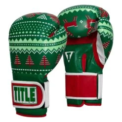 TITLE Boxing Limited Edition Deck The Halls Bag Gloves 10 TITLE Boxing Limited Edition Deck The Halls Bag Gloves -Sports Boxing XMASBG GN 2