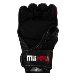 TITLE MMA Command Training Gloves -Sports Boxing XMCTG RD WH 004