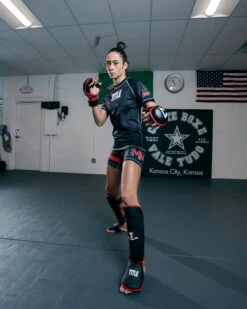 TITLE MMA Conflict Stand Up Shin Guards -Sports Boxing XMSGBKRD 3