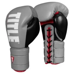 TITLE Boxing Leather Enforcer Pro Sparring Gloves 32 TITLE Boxing Leather Enforcer Pro Sparring Gloves -Sports Boxing XRVCSG SV BK 1