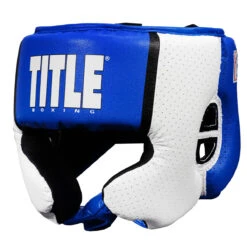 TITLE Boxing Aerovent Elite USA Boxing Competition Headgear – With Cheeks -Sports Boxing achex bl 1