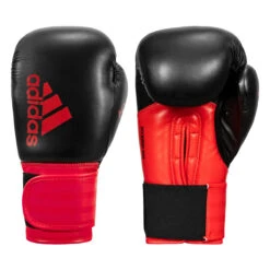 Adidas Hybrid 100 Boxing Gloves -Sports Boxing adih100 bk rd 001 1