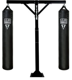 TITLE Boxing Adjustable Heavy Duty Double Bags Stand -Sports Boxing ahdhsd 1 2 1 1