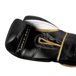 TITLE Boxeo Mexican Leather Training Gloves Quatro -Sports Boxing batge4 bk wh 5 1 1