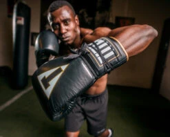 TITLE Boxeo Mexican Leather Lace Training Gloves Quatro 20 TITLE Boxeo Mexican Leather Lace Training Gloves Quatro -Sports Boxing batgl4 bk 2 1