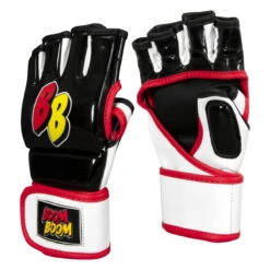 BOOM BOOM Boxing Bomber Youth MMA Gloves 12 BOOM BOOM Boxing Bomber Youth MMA Gloves -Sports Boxing bbmmgy bk wh rd 02