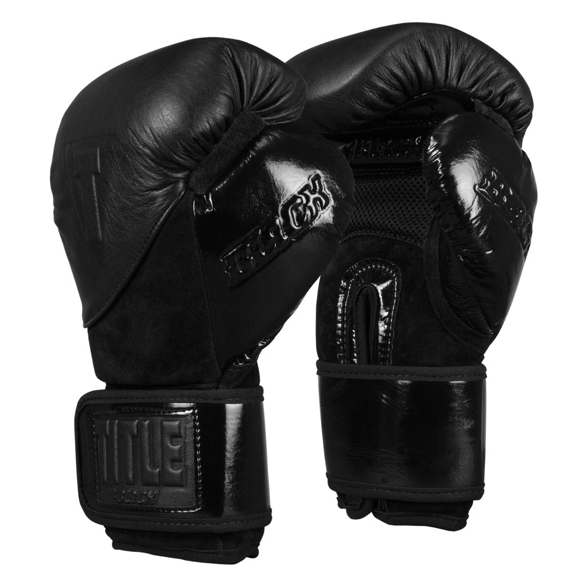 TITLE Black Blitz Sparring Gloves 3 TITLE Black Blitz Sparring Gloves - Image 3