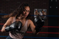 TITLE Black Blast Lace Training Gloves -Sports Boxing bkbstgl