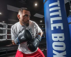 TITLE Boxing Leather Big League Training Gloves 16 TITLE Boxing Leather Big League Training Gloves -Sports Boxing bltg2 bk bl wh 2 1