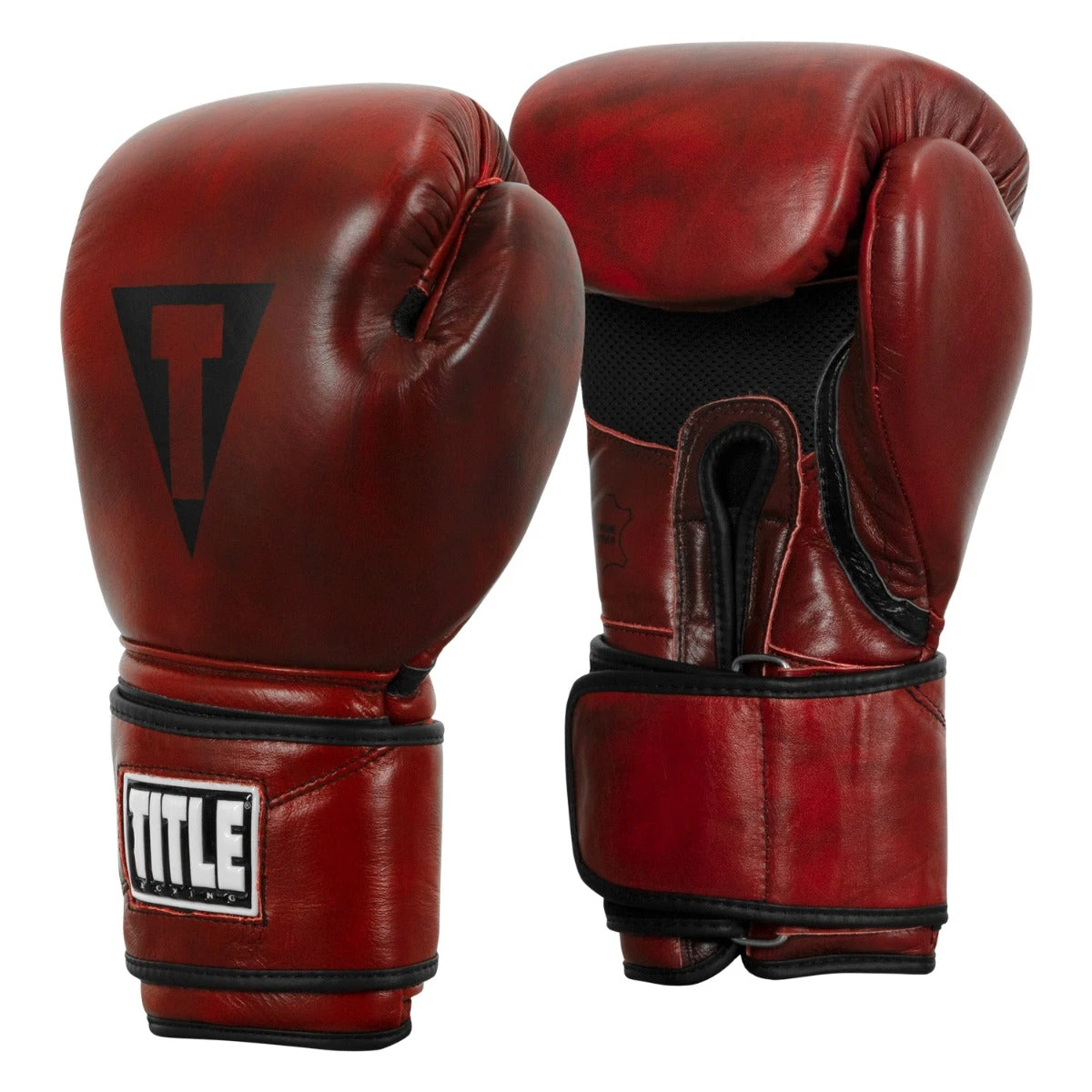 TITLE Boxing Blood Red Leather Bag Gloves 3 TITLE Boxing Blood Red Leather Bag Gloves - Image 3