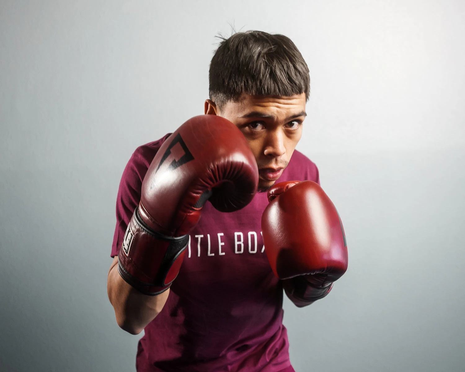 TITLE Boxing Blood Red Leather Bag Gloves 2 TITLE Boxing Blood Red Leather Bag Gloves - Image 2