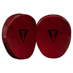 TITLE Boxing Blood Red Leather Punch Mitts 9 TITLE Boxing Blood Red Leather Punch Mitts -Sports Boxing brmmpm rd 2