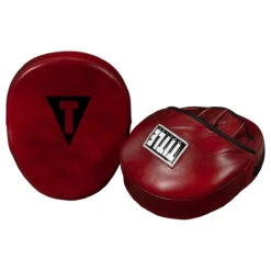 TITLE Boxing Blood Red Leather Punch Mitts 10 TITLE Boxing Blood Red Leather Punch Mitts -Sports Boxing brmmpm rd 3