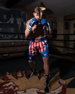 TITLE Boxing USA Stock Boxing Trunks -Sports Boxing btusa2