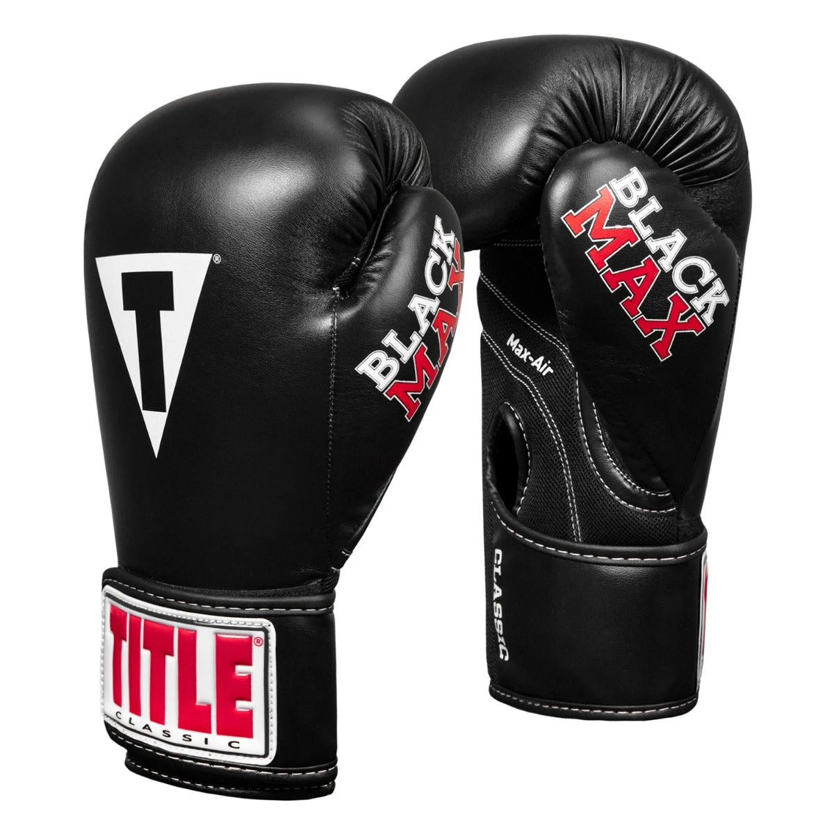 TITLE Classic Black Max Boxing Gloves 3 TITLE Classic Black Max Boxing Gloves - Image 3