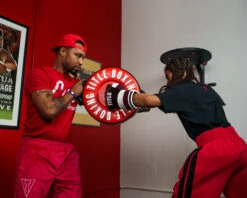 TITLE Boxing Combination Punch Shield -Sports Boxing cbps rd wh 1