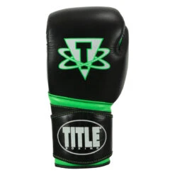 TITLE Boxing Leather Cosmic Training Gloves 11 TITLE Boxing Leather Cosmic Training Gloves -Sports Boxing costg bk gn 03