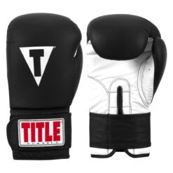 TITLE Classic Fitness Boxing Gloves 30 TITLE Classic Fitness Boxing Gloves -Sports Boxing crbg bk wh 01 1