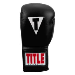 TITLE Classic Leather Lace Training Gloves 2.0 -Sports Boxing ctsgl2 bk 03