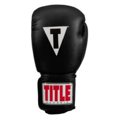 TITLE Classic Leather Elastic Training Gloves 2.0 -Sports Boxing ctsgv2 bk 03