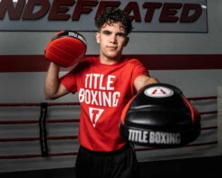 TITLE Boxing Fighting Fresh Leather Punch Mitts -Sports Boxing ffpm