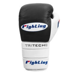 Fighting Tri-Tech Tenacious Lace Training Gloves -Sports Boxing fs3ttgl bk wh 003
