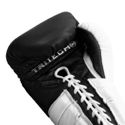 Fighting Tri-Tech Tenacious Lace Training Gloves -Sports Boxing fs3ttgl bk wh 005
