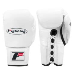 Fighting Fury Professional Lace Training Gloves 39 Fighting Fury Professional Lace Training Gloves -Sports Boxing fsftgl wh 01