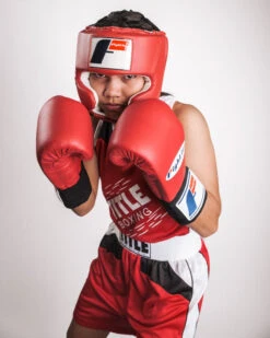 Fighting USA Boxing Competition Headgear With Cheeks -Sports Boxing fsuch rd