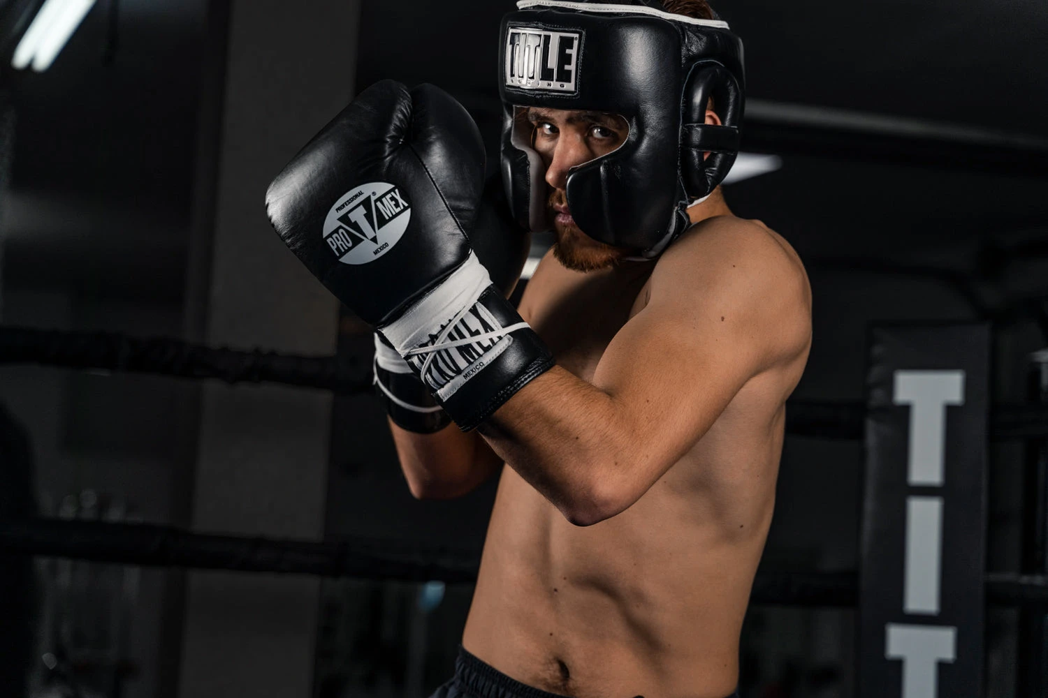 TITLE Boxing Leather Sparring Headgear 2 TITLE Boxing Leather Sparring Headgear - Image 2