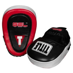 TITLE Boxing Gel Blockade Punch Mitts 15 TITLE Boxing Gel Blockade Punch Mitts -Sports Boxing gcpmc2 bk rd 3 1