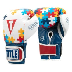 TITLE Boxing Gel World V2T Limited Edition Autism Awareness Bag Gloves -Sports Boxing gtwbgle2 2 1