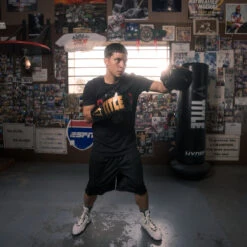 TITLE Boxing Inferno Intensity Lace Training Gloves -Sports Boxing itgli ace bk gd 3 1