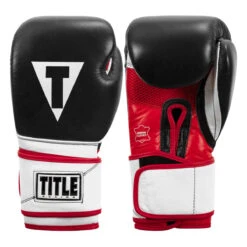 TITLE Boxing Premium Leather Performance Training Gloves 20 TITLE Boxing Premium Leather Performance Training Gloves -Sports Boxing lptg bk wh rd 001