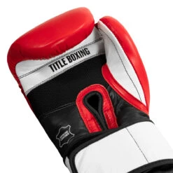 TITLE Boxing Premium Leather Performance Training Gloves 19 TITLE Boxing Premium Leather Performance Training Gloves -Sports Boxing lptg rd wh bk 005