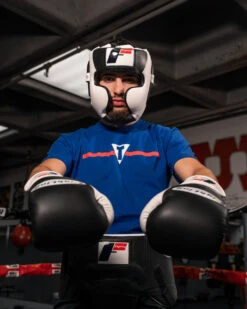 Fighting Tri-Tech Full Training Headgear -Sports Boxing matt fontanez02 fspff wh bk