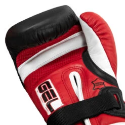 TITLE Boxing Gel Lava Leather Series Training Gloves -Sports Boxing mlvltg rd bk wh 05