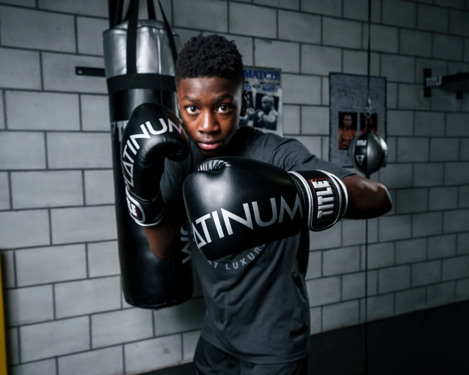 TITLE Platinum Prolific Boxing Bag Gloves 2 TITLE Platinum Prolific Boxing Bag Gloves - Image 2