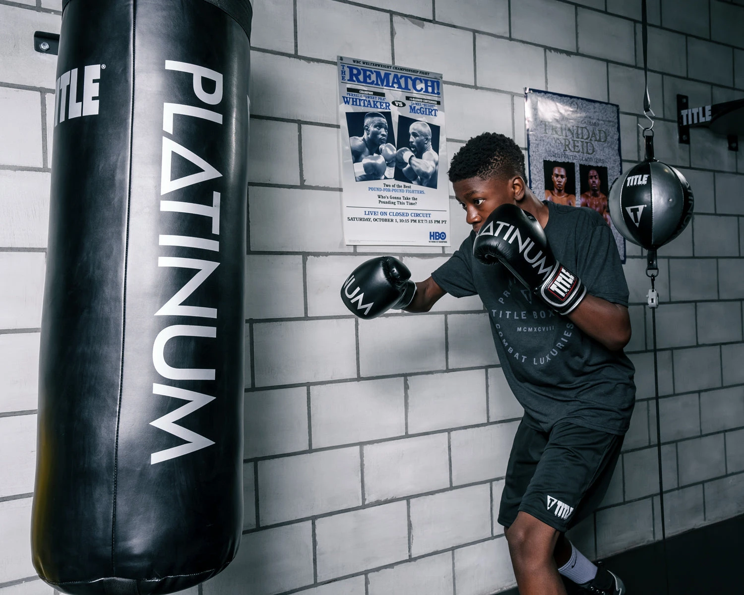 TITLE Platinum Prolific Boxing Bag Gloves 8 TITLE Platinum Prolific Boxing Bag Gloves - Image 8