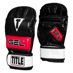 TITLE MMA Perform Gel Bag Gloves 2.0 7 TITLE MMA Perform Gel Bag Gloves 2.0 -Sports Boxing pmgbg2 bk rd 02