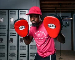 Pro Mex Pantera Curved Punch Mitts 3.0 -Sports Boxing pmpmc3 bk rd 1