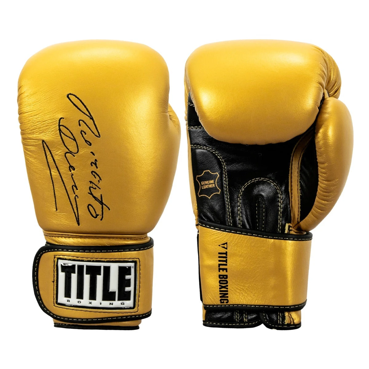 TITLE Boxing Roberto Duran Leather Training Gloves 1 TITLE Boxing Roberto Duran Leather Training Gloves