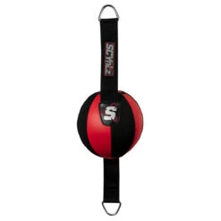 SCYntz Leather Double End Bag -Sports Boxing scydeb rd bk 1 1 1