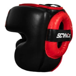 SCYntz Leather Headgear 17 SCYntz Leather Headgear -Sports Boxing scyhg bk rd 3 1