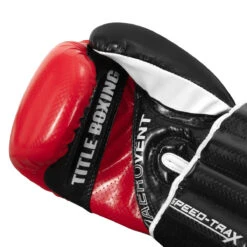 TITLE Boxing Speed-Trax Weighted Bag Gloves 11 TITLE Boxing Speed-Trax Weighted Bag Gloves -Sports Boxing stwbg bk rd 05