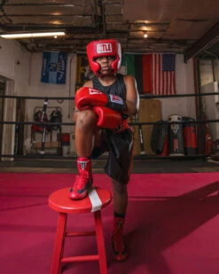 TITLE Boxing Speed-Flex Encore Mid-Top Shoes -Sports Boxing tbs 1 rd bk 1 1 12