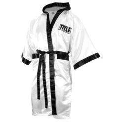 TITLE Boxing Full Length Robe -Sports Boxing tsrfl wh bk 01 6