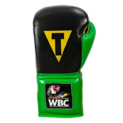 WBC By TITLE Boxing Sparring Gloves -Sports Boxing wbcsg bk gn 03